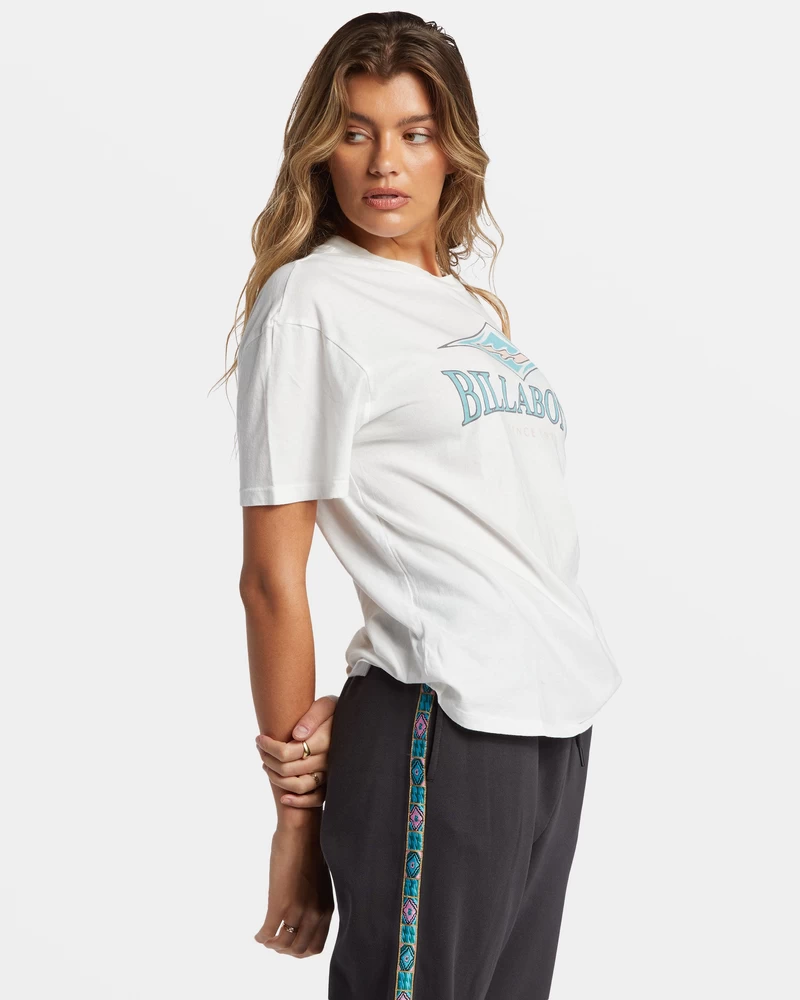 Billabong Heritage Diamond T-Shirt - Salt Crystal