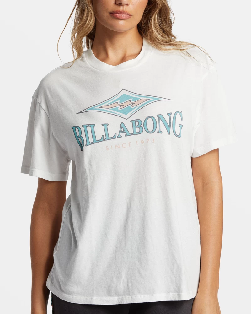 Billabong Heritage Diamond T-Shirt - Salt Crystal