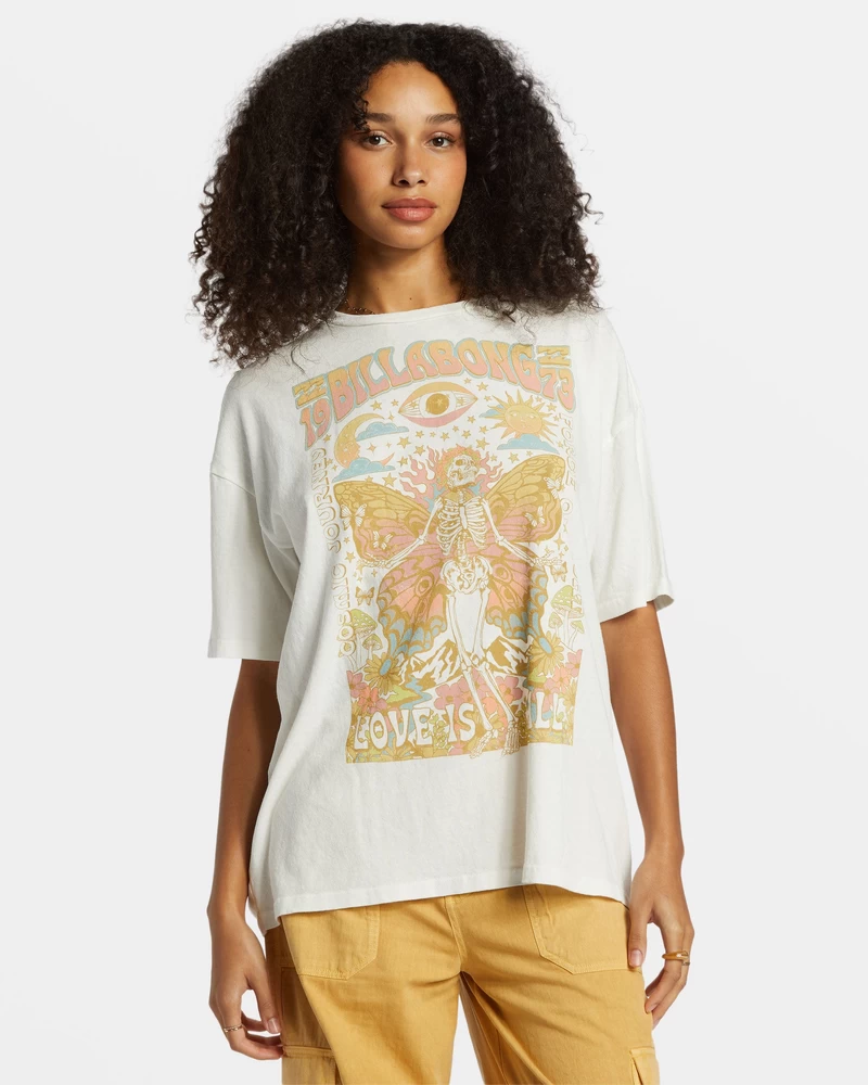 Billabong Love Is All T-Shirt - Salt Crystal