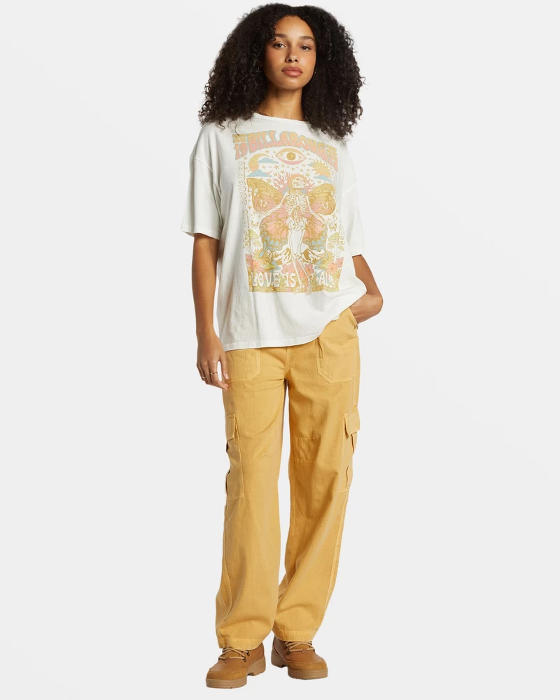 Billabong Love Is All T-Shirt - Salt Crystal