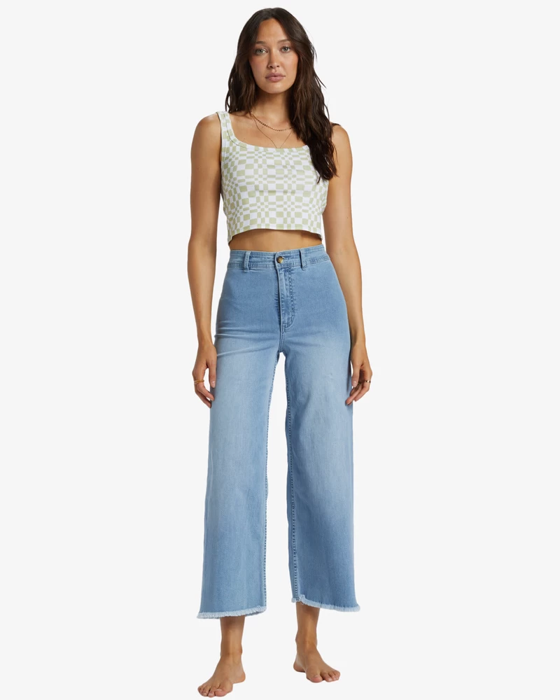 Billabong Free Fall Indigo Wide-Leg Jeans - Surf Spray