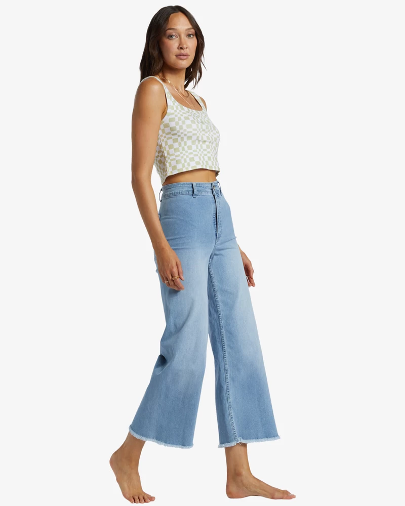 Billabong Free Fall Indigo Wide-Leg Jeans - Surf Spray