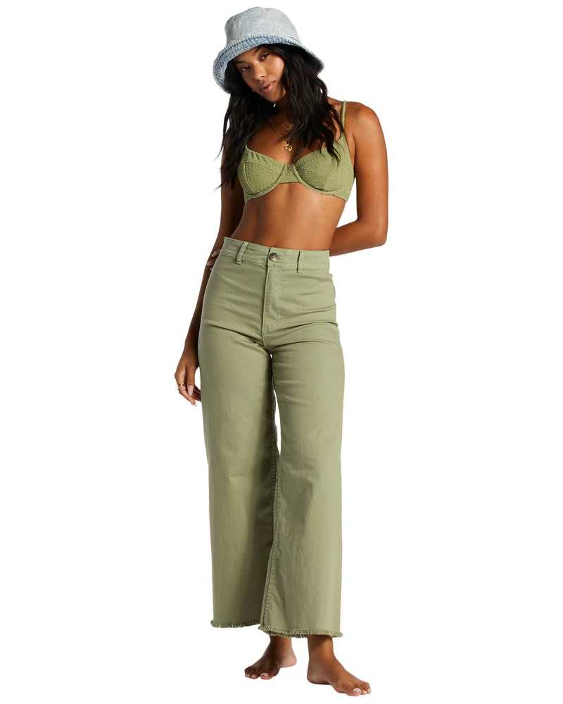 Billabong Free Fall High-Waist Pants - Green Eyes