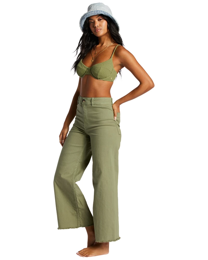 Billabong Free Fall High-Waist Pants - Green Eyes
