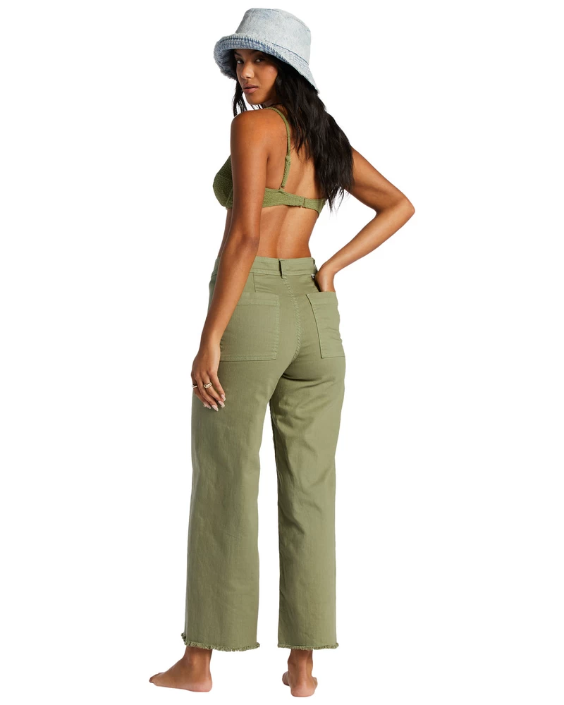 Billabong Free Fall High-Waist Pants - Green Eyes