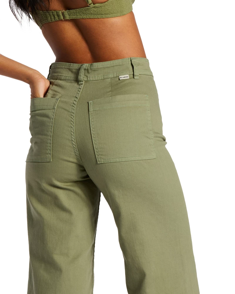 Billabong Free Fall High-Waist Pants - Green Eyes