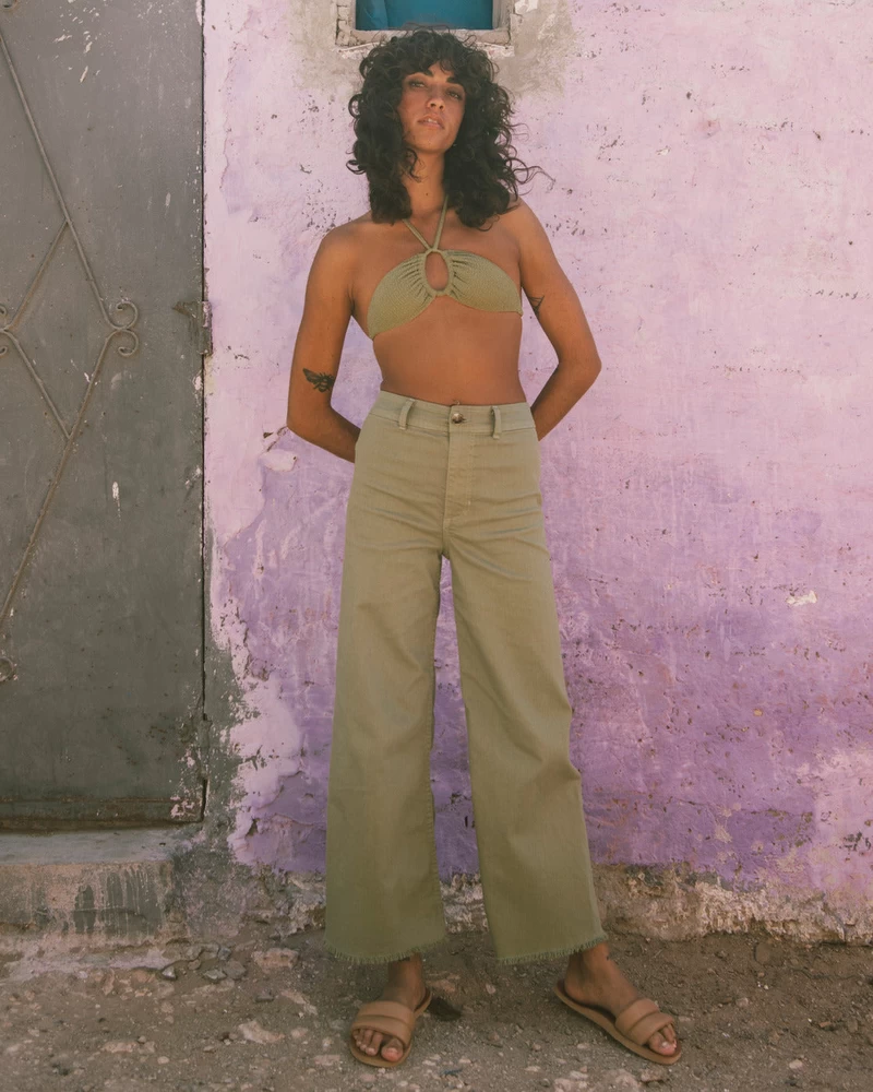 Billabong Free Fall High-Waist Pants - Green Eyes