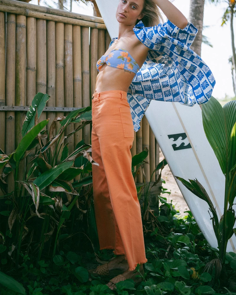Billabong Free Fall High-Waist Pants - Orange Kiss