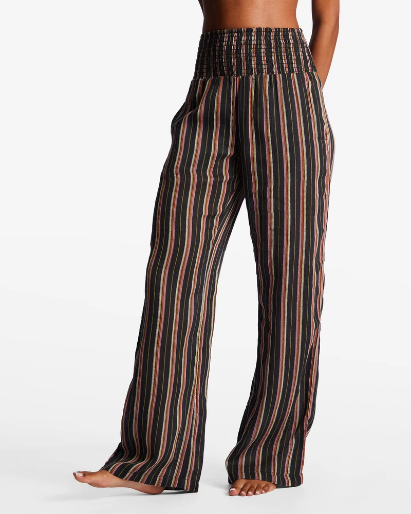 Billabong New Waves 2 Elastīgas Jostas Bikses - Off Melnas 3