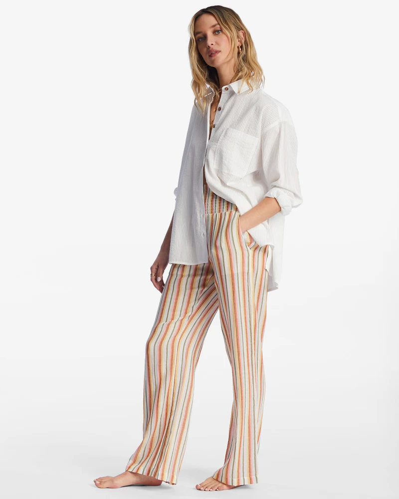 Billabong New Waves 2 Elastické Nohavice V Páse - Soľný Kryštál 4