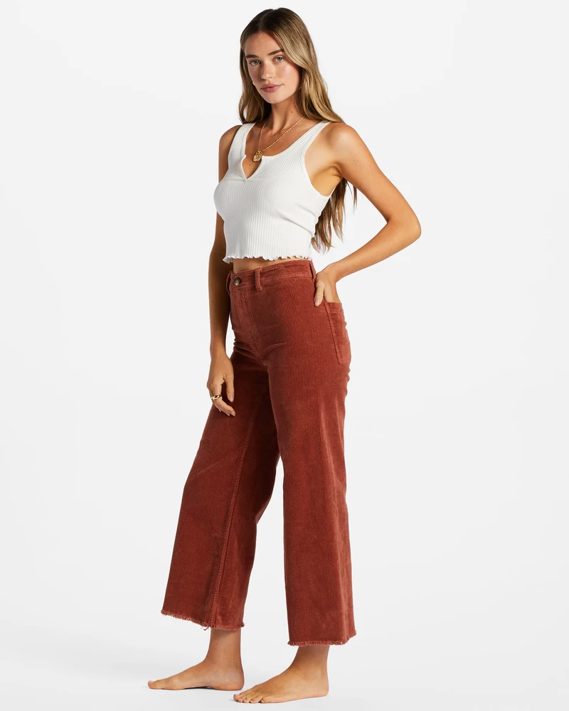 Billabong Free Fall Wide-Leg Pants - Americano