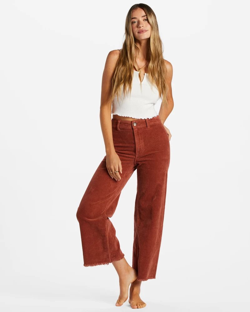 Billabong Free Fall Wide-Leg Pants - Americano