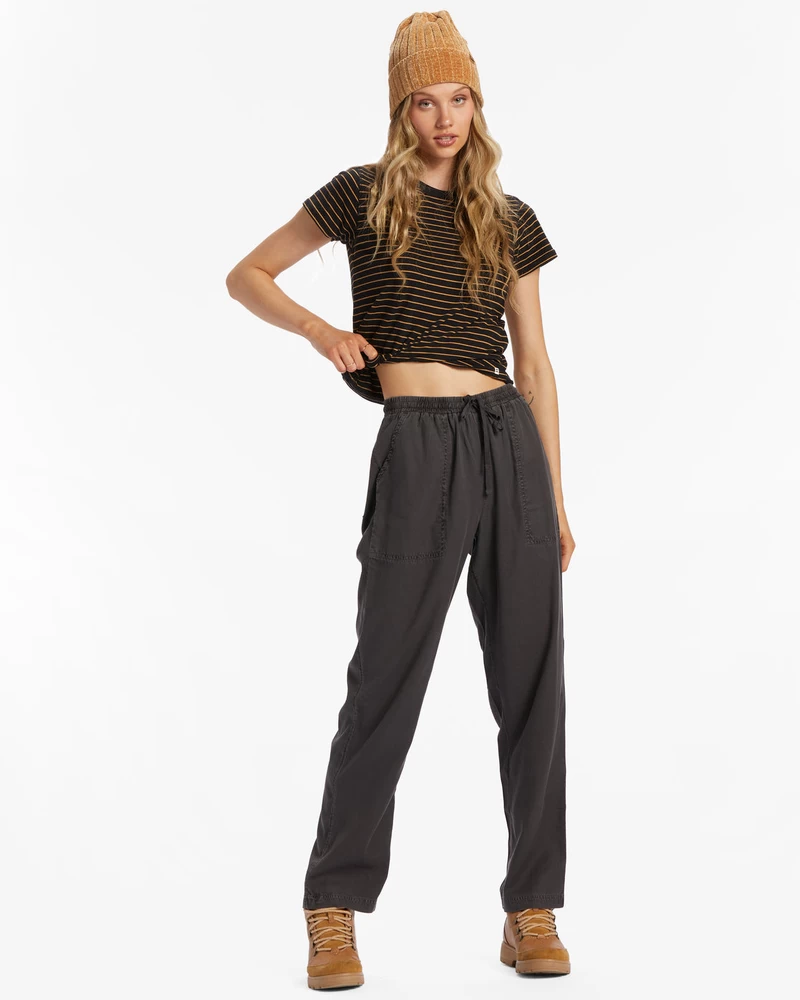 Billabong Beachy Keen Woven Pant - Off Black 1