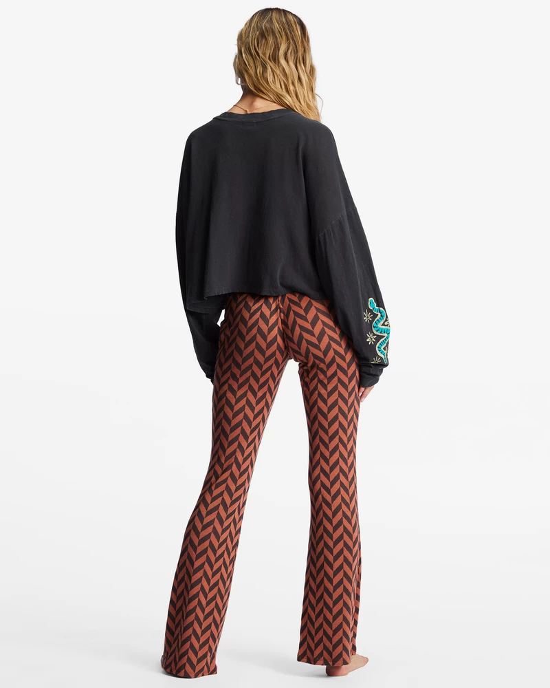 Billabong New Heights Flared Pants - Brick