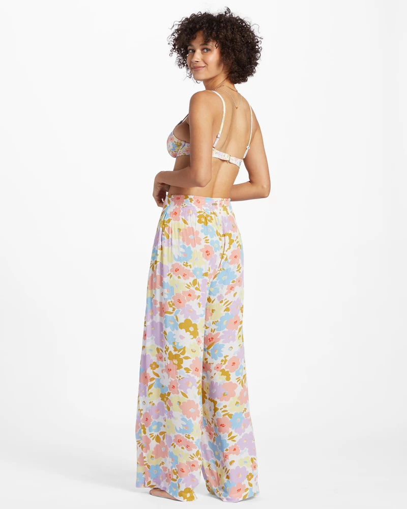 Billabong Split Spirit Floral Bukser - Hvit Multi