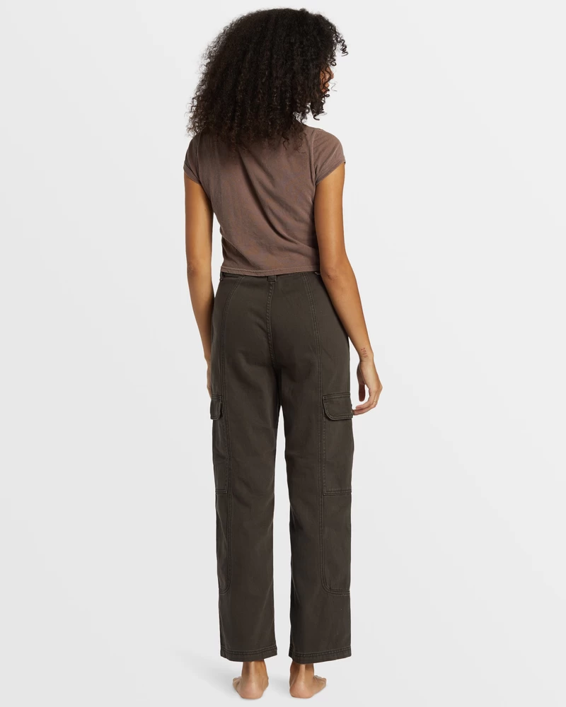 Billabong Vegg Til Vegg Denim Cargo Bukser - Svart Sand