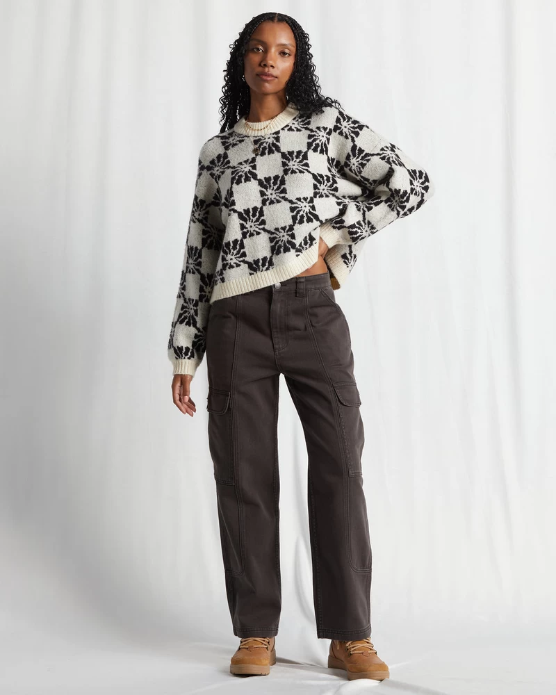 Billabong Vegg Til Vegg Denim Cargo Bukser - Svart Sand