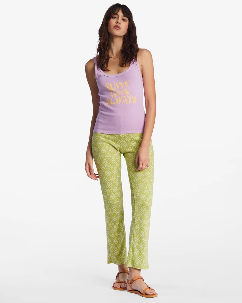 Billabong Better Together Ankle Bootcut Knit Pants - Moss Meadow