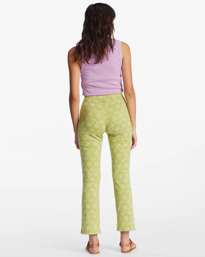 Billabong Better Together Ankle Bootcut Knit Pants - Moss Meadow
