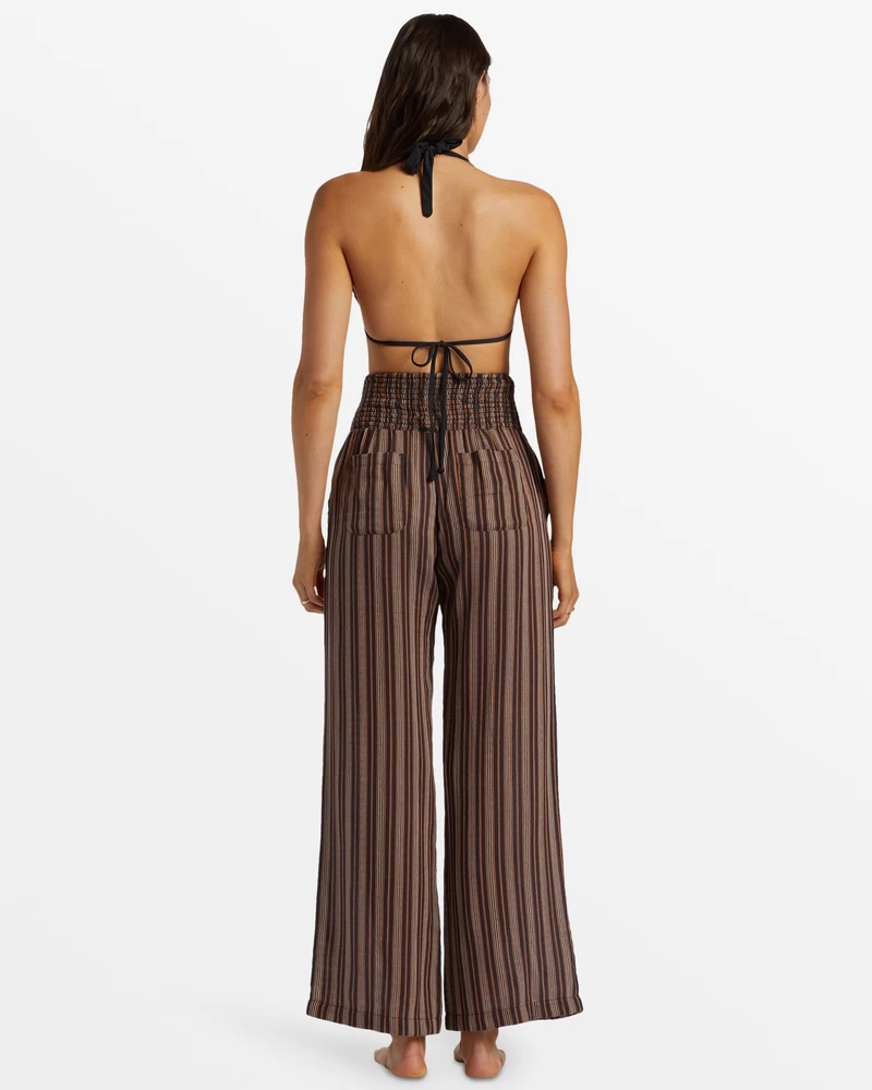 Billabong New Waves 2 Elastīgās Jostas Bikses - Melnas