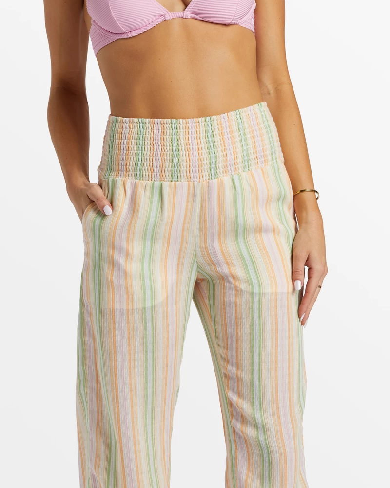 Billabong New Waves 2 Elastic Waist Pants - Sweet Pink