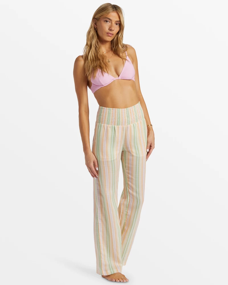 Billabong New Waves 2 Elastic Waist Pants - Sweet Pink