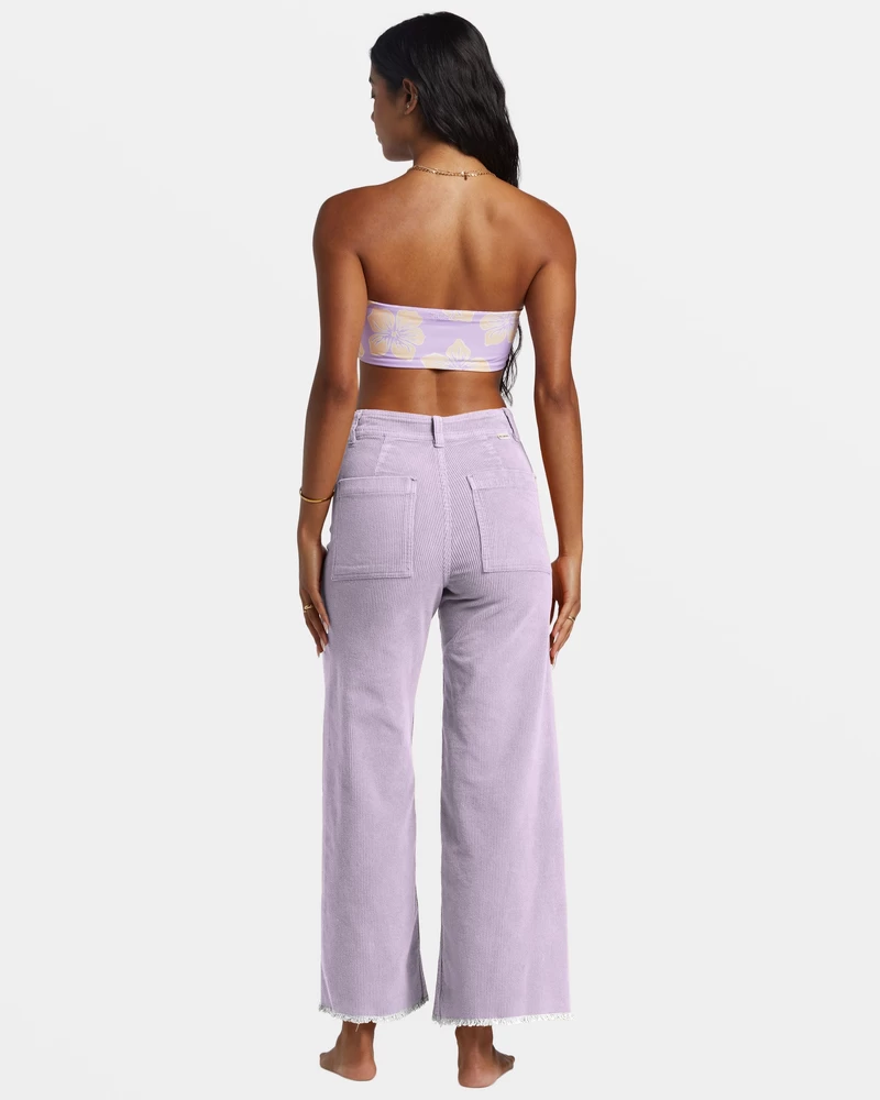 Billabong Free Fall Wide-Leg Corduroy Pants - Tulip