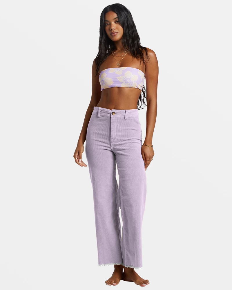 Billabong Free Fall Wide-Leg Corduroy Pants - Tulip