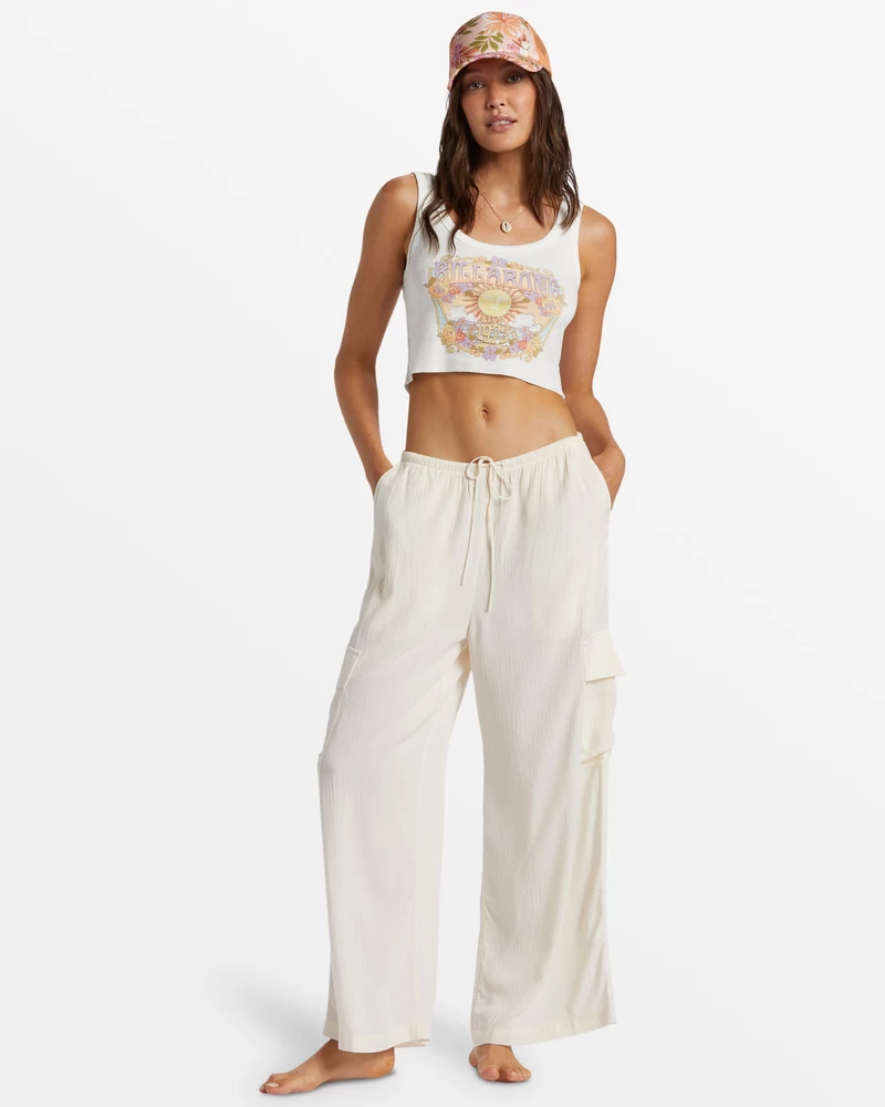 Billabong Beach Babe Cargo Pants - Salt Crystal