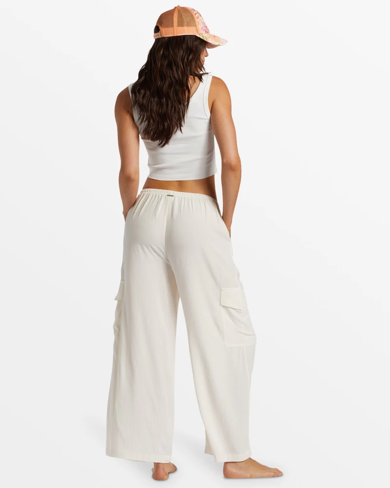 Billabong Beach Babe Cargo Pants - Salt Crystal