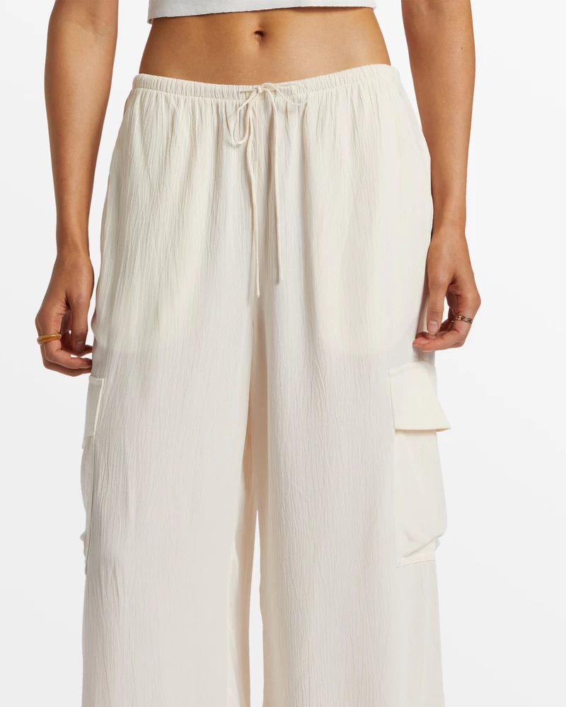 Billabong Beach Babe Cargo Pants - Salt Crystal