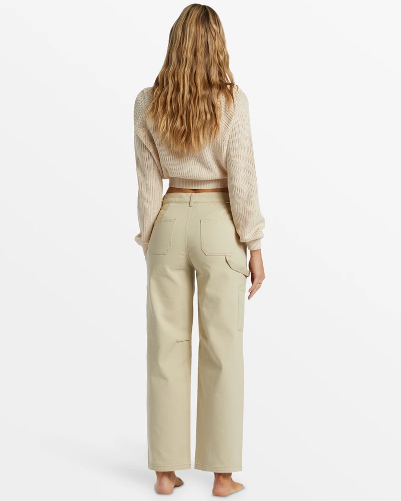 Billabong Leia Cargo Pants - Light Avocado