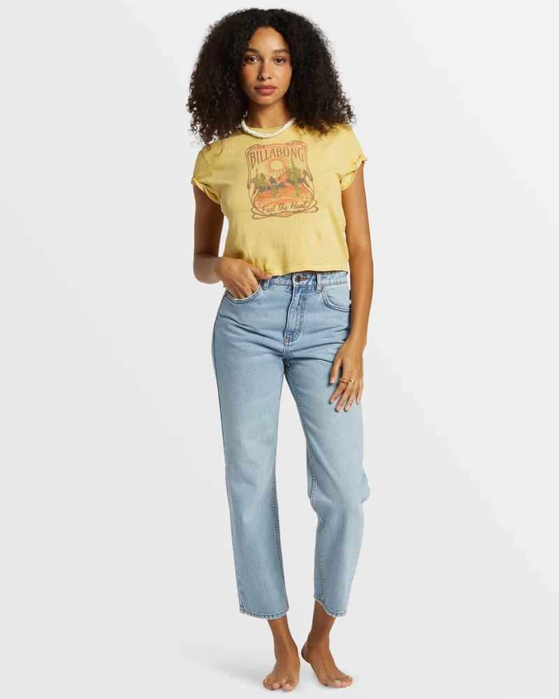 Billabong High Tides Džínsové Nohavice S Rovnými Nohavicami - Indigové Plákanie