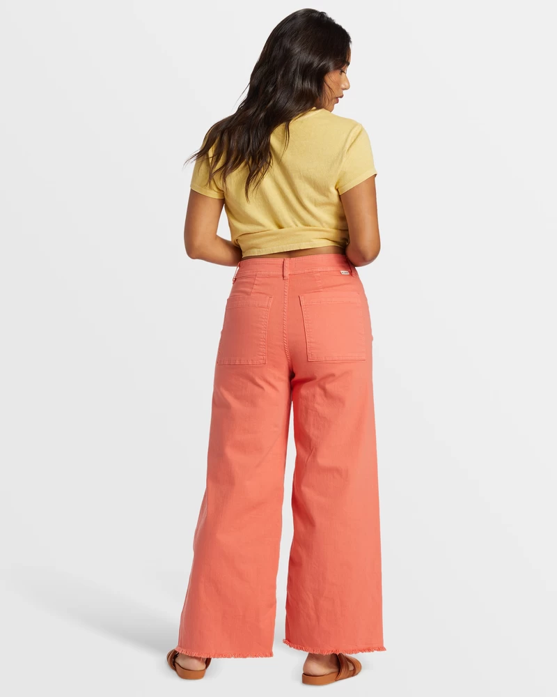 Billabong Free Fall High-Waist Pants - Papaya