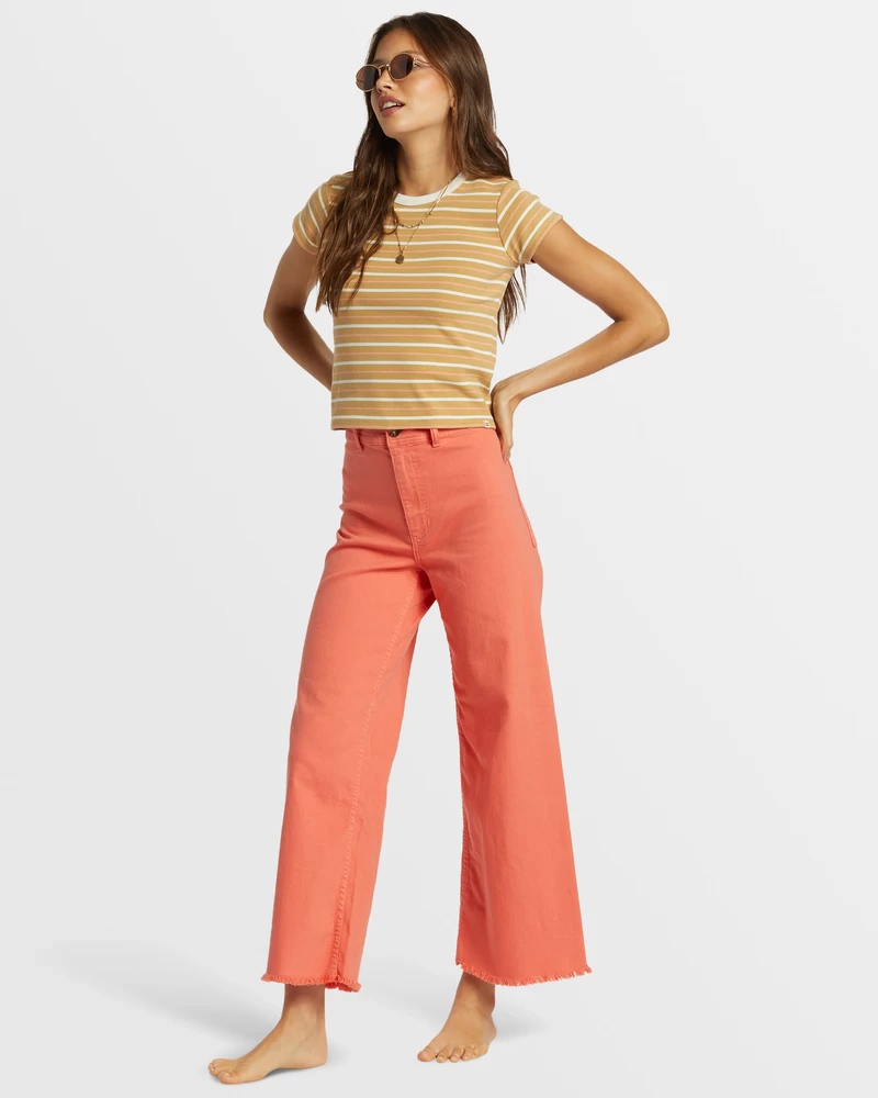 Billabong Free Fall High-Waist Pants - Papaya