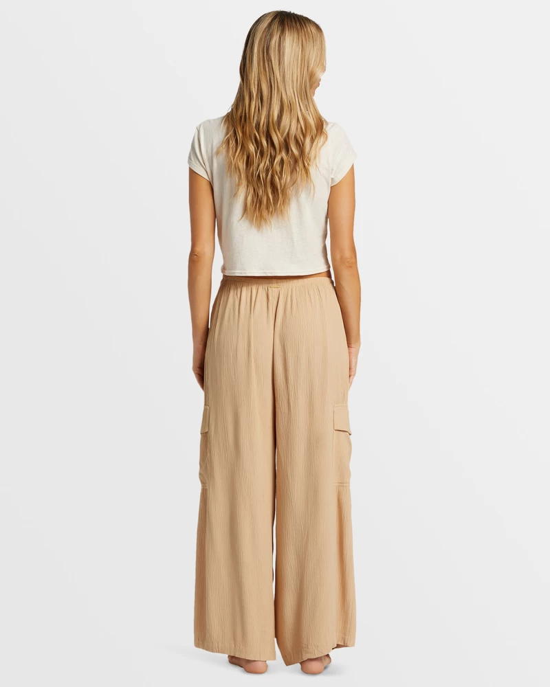 Billabong Beach Babe Plážové Cargo Nohavice - Khaki