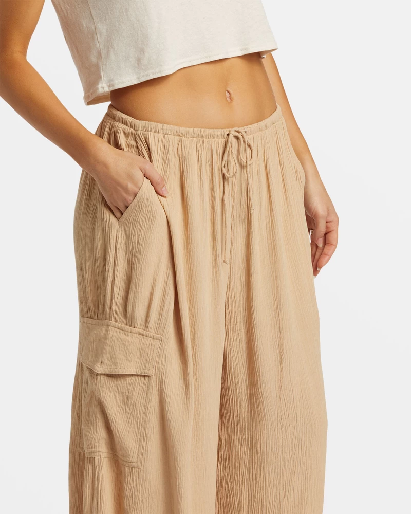 Billabong Beach Babe Plážové Cargo Nohavice - Khaki