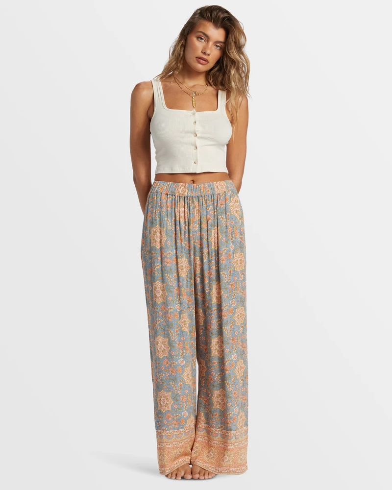 Billabong Follow Me 2 Elastic Waist Pants - Western Sky