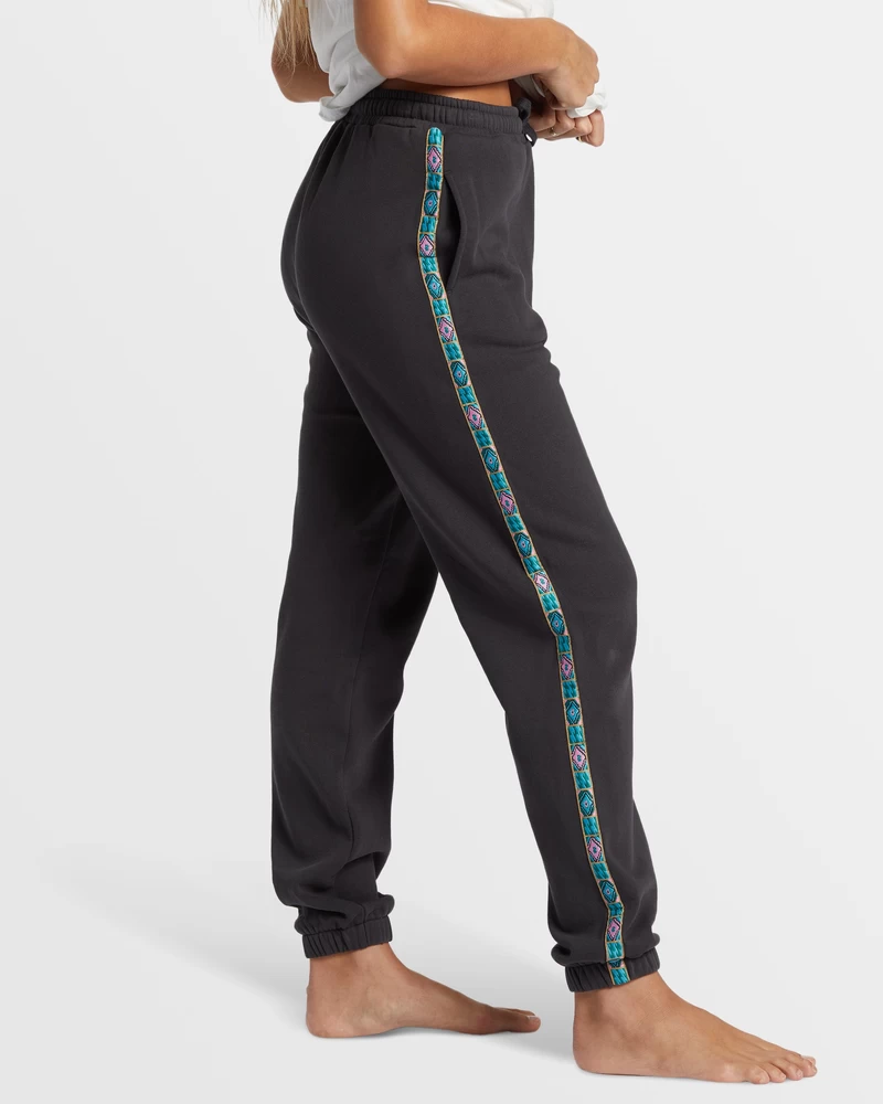 Billabong Swipe Right Elastic Waist Joggers - Black Sands