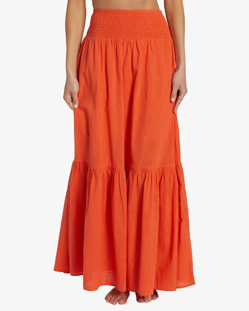 Billabong In The Palms Skirt - Coral Craze