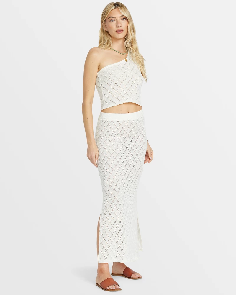 Billabong Only You Midi Skirt - Salt Crystal