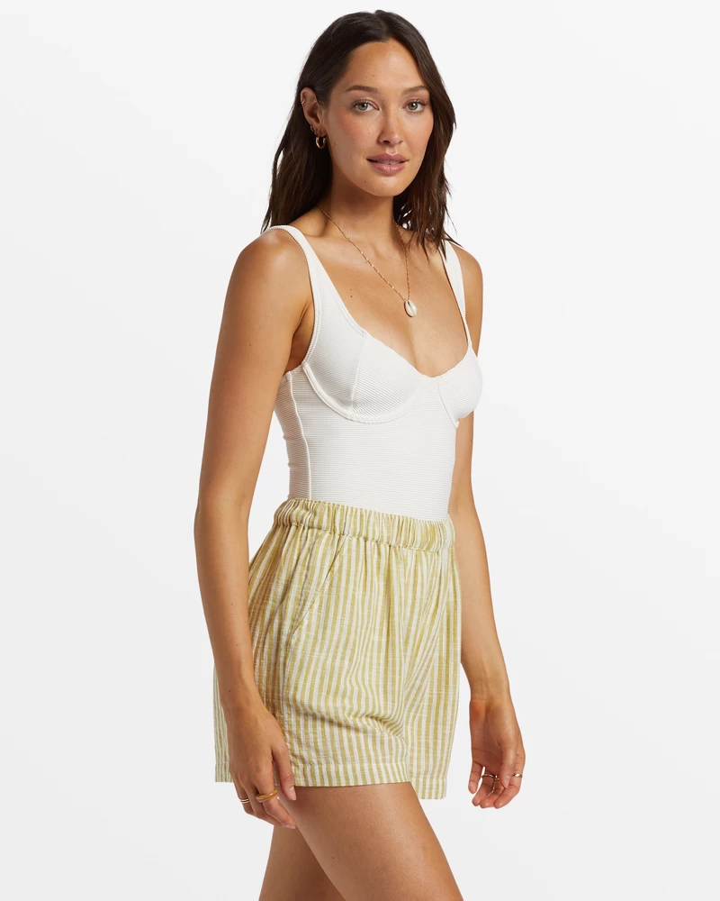 Billabong Sea Ya Elastic Waist Shorts - Moss Joy