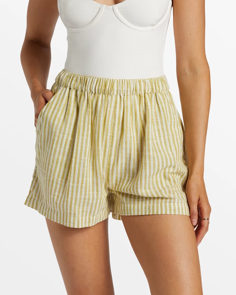 Billabong Sea Ya Elastic Waist Shorts - Moss Joy