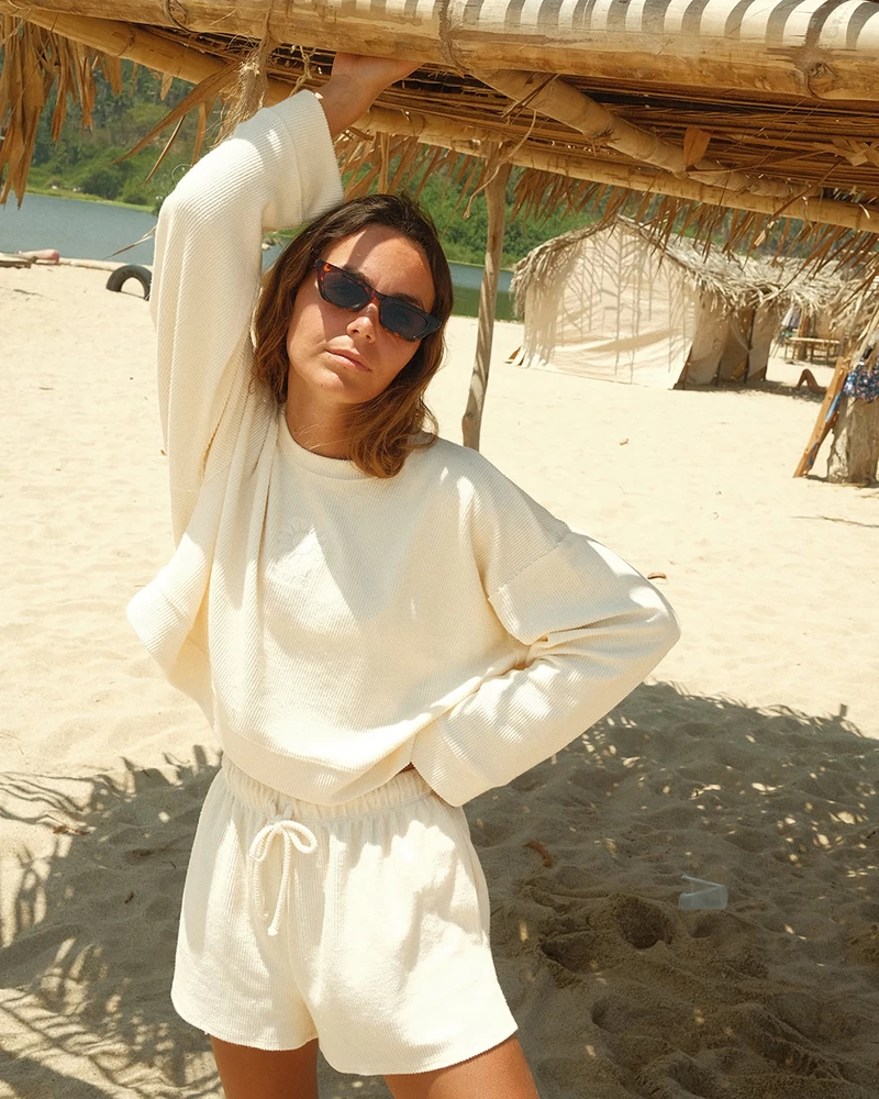 Billabong Cally Sweat Shorts - Whitecap