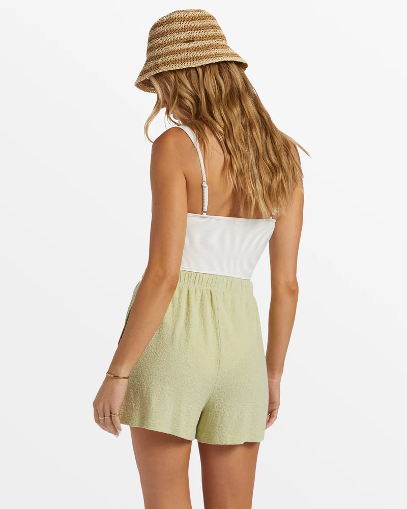 Billabong Harbor Elastic Waist Shorts - Light Avocado
