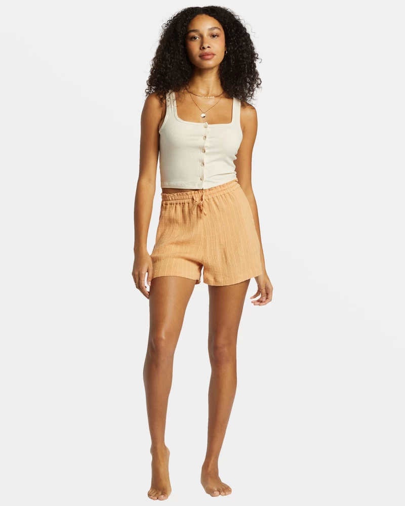 Billabong Sunset Elastic Waist Shorts - Baked Clay