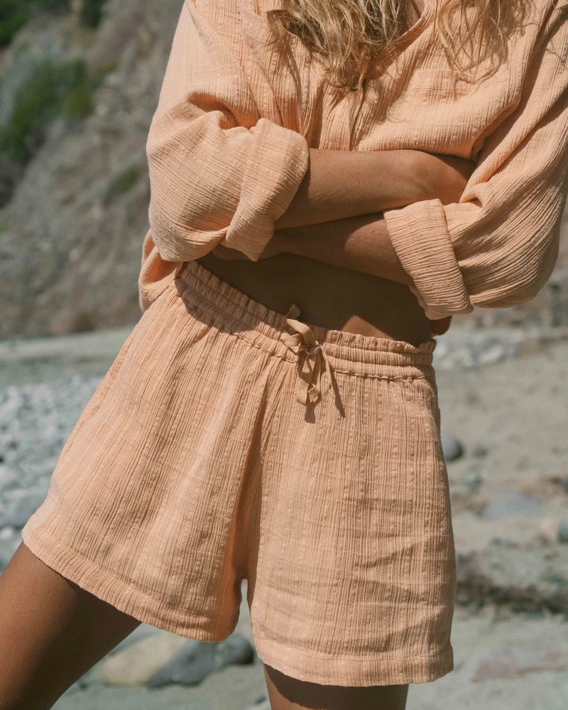 Billabong Sunset Elastic Waist Shorts - Baked Clay