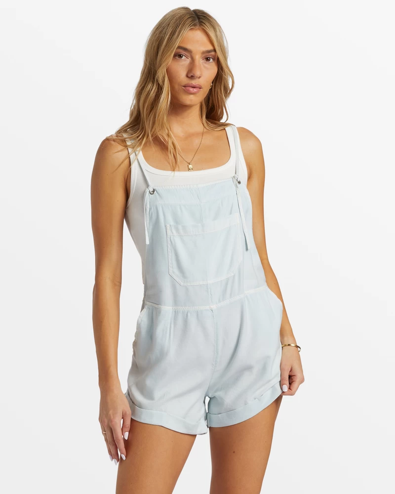 Billabong Wild Pursuit Romper - Light Chambray