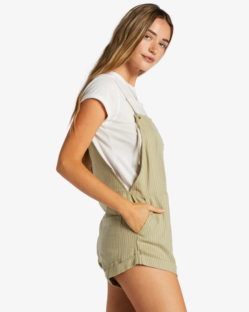 Billabong Wild Pursuit Romper - Avocado 2