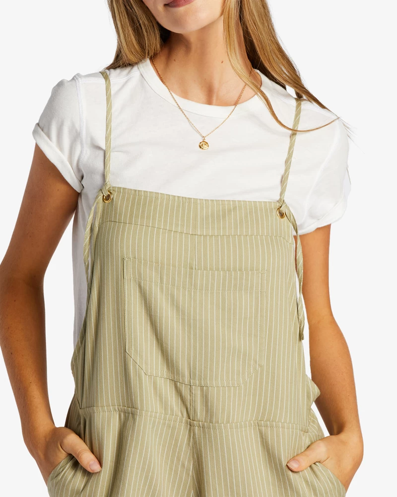 Billabong Wild Pursuit Romper - Avocado 2